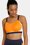Zelocity High Impact Quick Dry Sports Bra - Orange — thumbnail 1